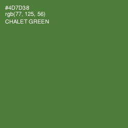 #4D7D38 - Chalet Green Color Image